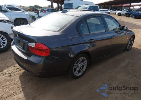 2008 BMW 328I z USA, uszkodzony, nr VIN WBAVA375X8NL50690